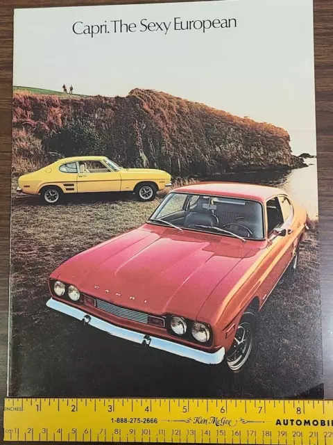 1972 Mercury CAPRI Car Sales Brochure Catalog Canadian Original
