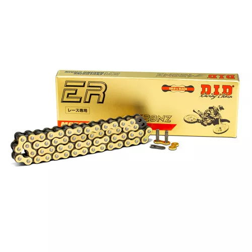 DID Kette 428 NZ Kartkette KZ, 4-Takt, 428NZ Gold Racing Chain + Kettenschloss