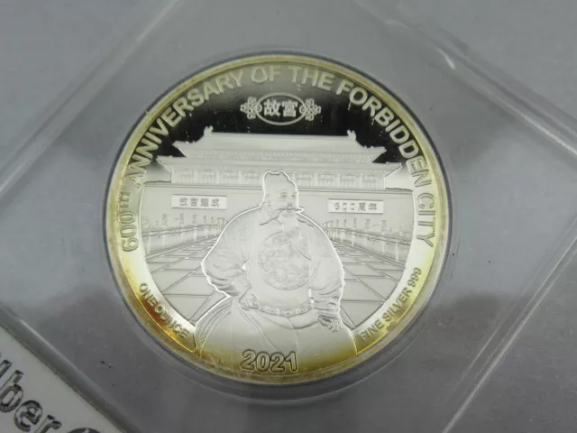500 KIP Laos 2021 - Fobidden City - 1 Oz Silber PP polierte Platte ║ M690