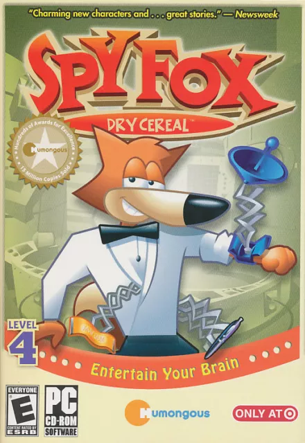 Spy Fox DRY CEREAL - Brand New Retail Box - Childrens Thinking Memory PC Game