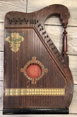 Antique Mandolin Guitar Harp American Music Co - Panama Model 1915