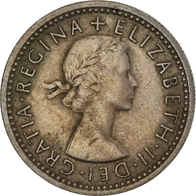[#956914] Coin, Great Britain, Elizabeth II, 6 Pence, 1963, VF(30-35), Copper-ni
