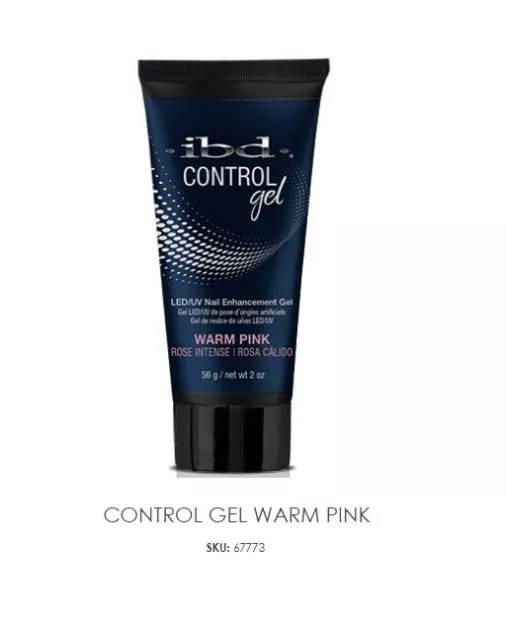 ibd Control Gel LED/UV Nail Enhancement Gel 56g /2oz - Warm Pink (67773)