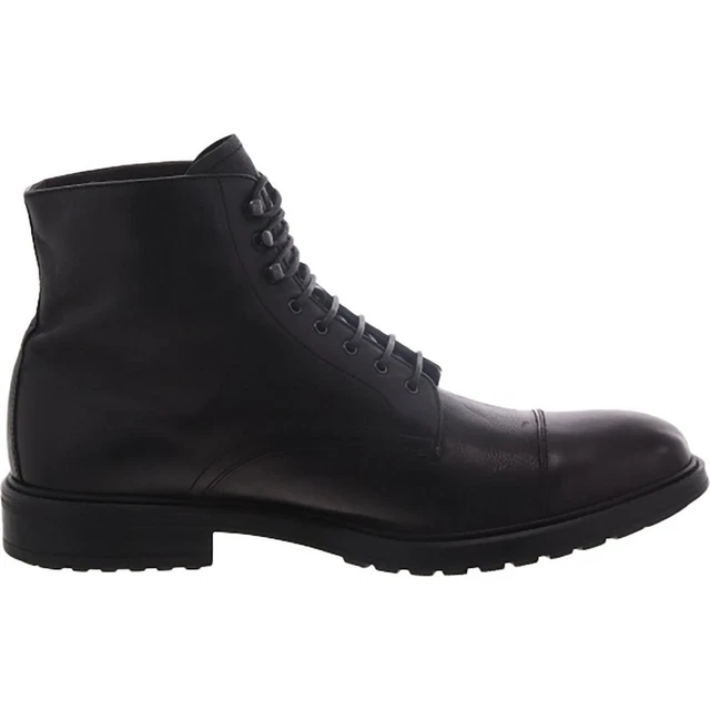 TO BOOT NEW York Mens Black Combat & LaceUp Boots Shoes 11 Medium (D