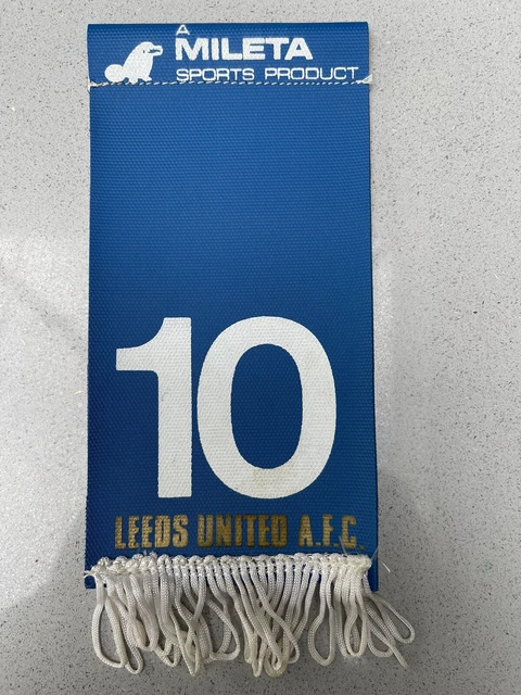 Leeds United anni '70 Calzino/etichetta indossata n. 10 Bremner, Lorimer, grigio