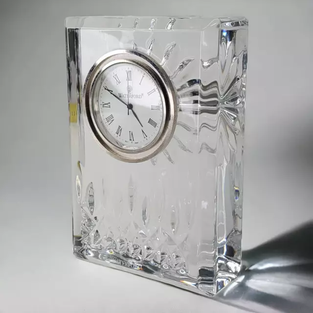 Waterford Crystal Lismore 4IN Desk Table Vanity Clock New Battery $188