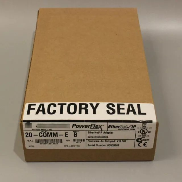 NEW Allen Bradley 20-COMM-E Ethernet / IP Adaptor 20COMME