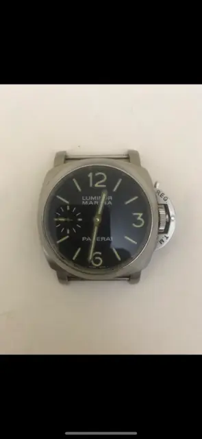 Orologio cronografo automatico solo cassa acciaio vintage collezione da riparare