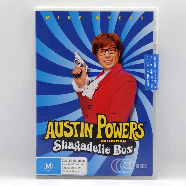 AUSTIN POWERS COLLECTION Shagadelic Box (DVD, 3-Disc Set) Tracked