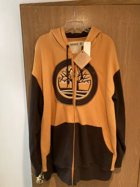 Timberland Hooded Full Zip Sweat Jacket  Vintage New w/ Tags XXL