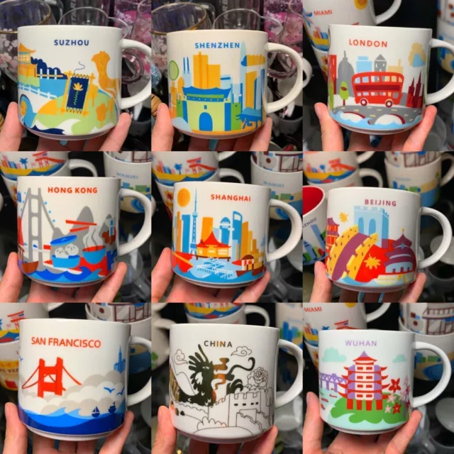 STARBUCKS mug YAH ceramic mug YOU ARE HERE city mug coffee mug Xmas Gift 414ml