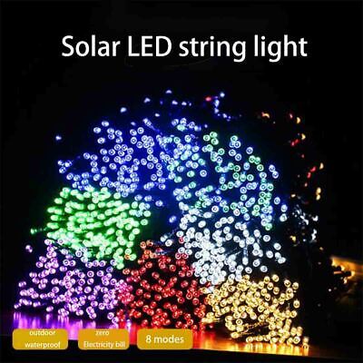 100 LED Solar String Lights Outdoor Garden Party Xmas Fairy Wedding Lamp
