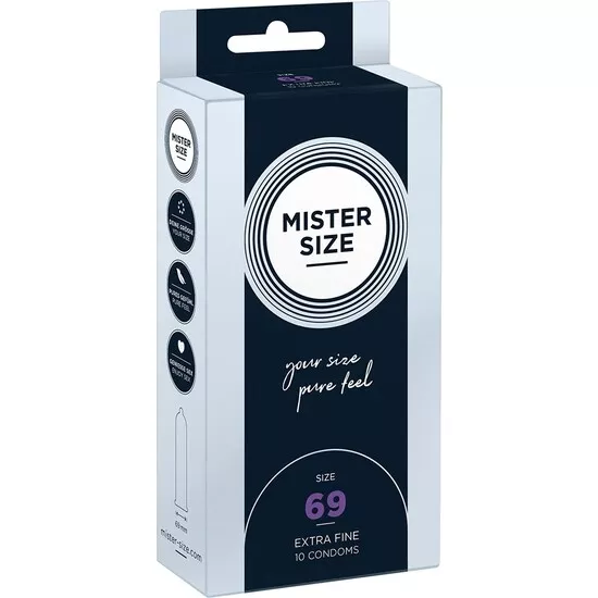 Mister Size 69- Preservativos Extrafinos (10Pack)