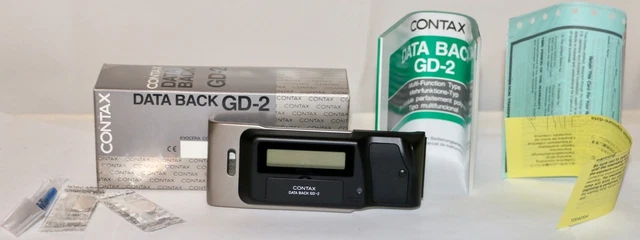 CONTAX DATA BACK GD-2 New Old Stock In Box For Contax G2 Complete