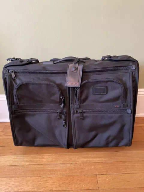 Tumi Alpha Black Ballistic Nylon 2 Wheeled Large Rolling Garment Bag 22033DH