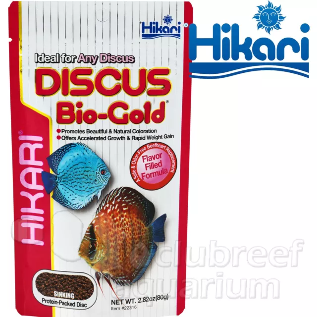 Discus Bio-Gold High Protein Color Enhancing Fish Food Hikari 2.8oz
