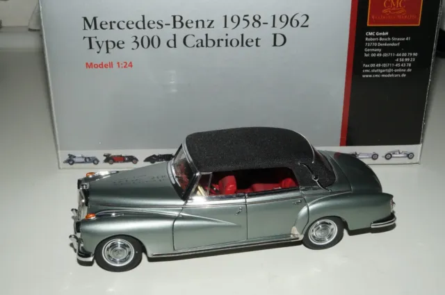 Mercedes - Benz 300 d Cabriolet 1958-62 mit Stoffdach CMC M-026 MIB 1/24