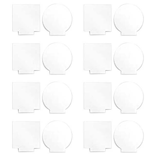 Set 20 Segnalibri Acrilici Trasparenti Con Nappe - Per Personalizzazione DIY, Regali E Creativit&agrave;