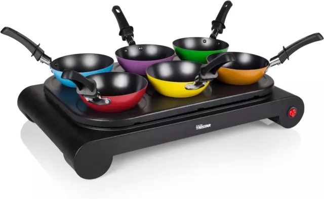 Tristar BP-2827 Party-Wok-Set – Auch Als Crêpe- Und Bratpfanne Verwendbar – Leis