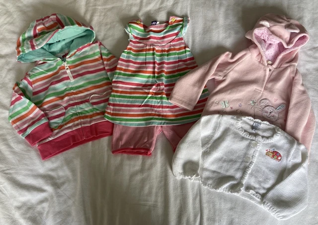 Pacchetto abbigliamento ragazze 6-9 mesi NUOVO O IMMACOLATO CONDIZIONI Babble Boom/Bambini