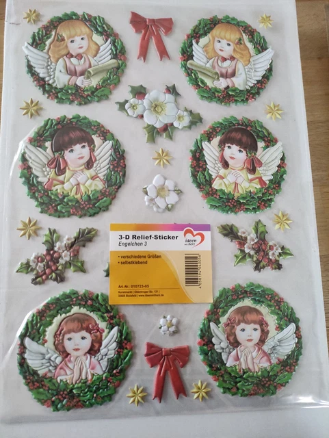 IDEEN MIT HERZ Jittenmeier 3 D Relieffsticker Weihnachten Folie