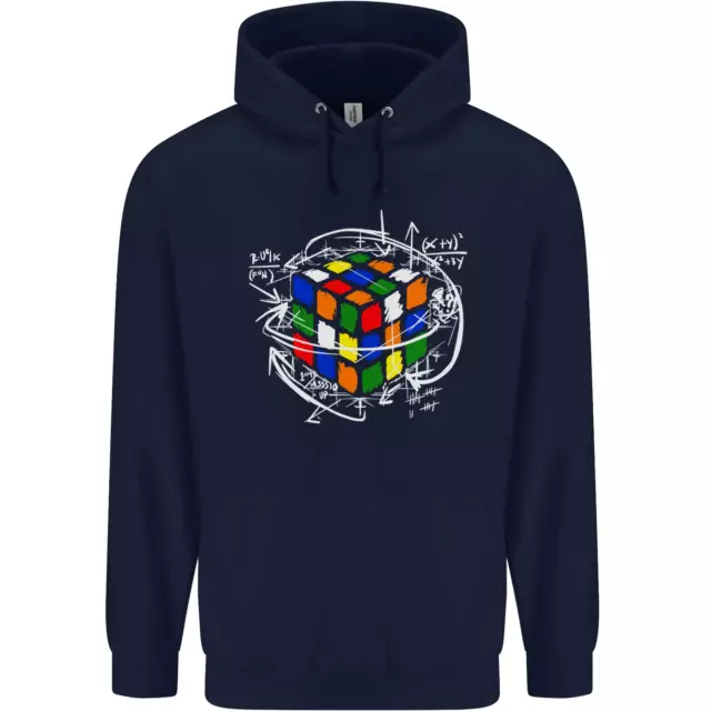 Rubix Cube Equation Funny Puzzle Enigma Childrens Kids Hoodie 2