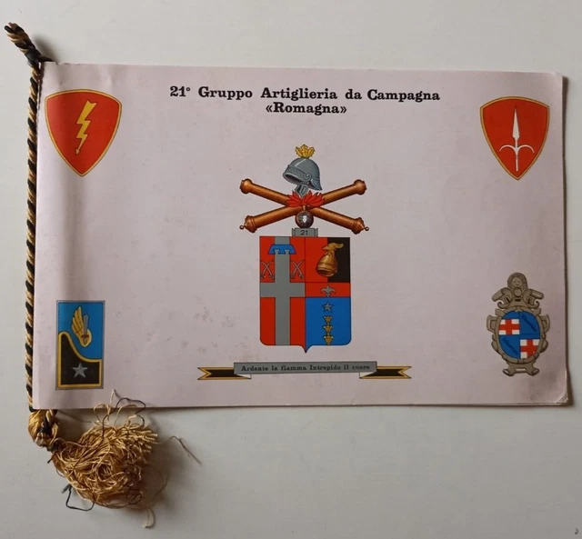 B395 Calendario 21 Gruppo Artiglieria Romagna 1977 Con Cordoncino