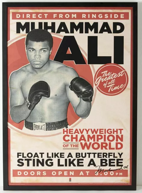 Muhammed Ali Vintage Boxing  Retro Metal Sign, bar pub mancave