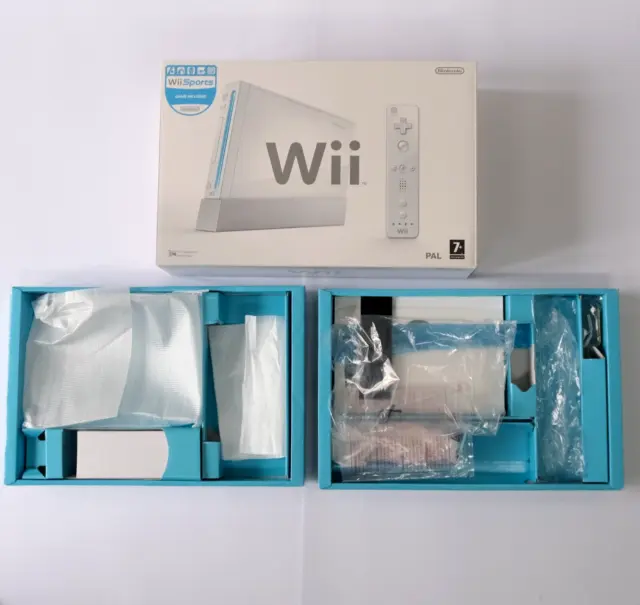Nintendo Wii White Console - BOX ONLY - Including Trays - Excellent Condition