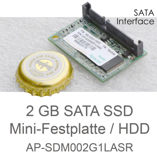 2gb SATA S-ATA Mini SSD Hard Drive Dell AP-SDM002G1LASR Apacer Doc Dom Module