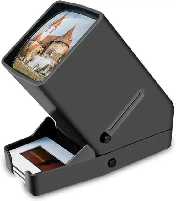 Rybozen 35Mm Slide Viewer, 3X Magnification and Desk Top LED Lighted Illuminated