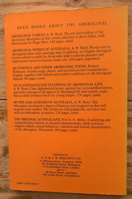 ABORIGINAL PLACE NAMES and Their Meanings Compiled by A.W.Reed 1974 £12 ...