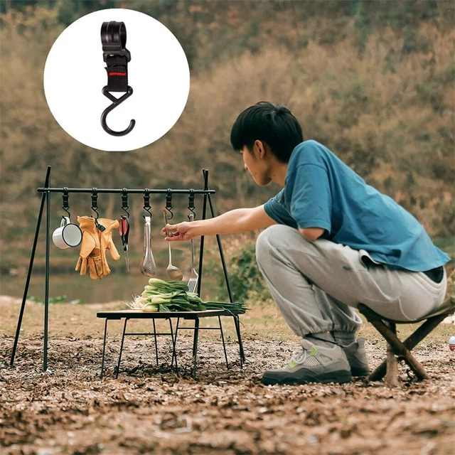 Outdoor Camping Hook Kitchen-Tableware Hanging Hook Clothes Storage Stand Hook