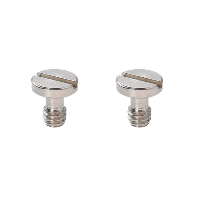 Viti Treppiede Fotocamera - 2 Pezzi Acciaio Inox 1/4 Pollice | Montaggio Sicuro