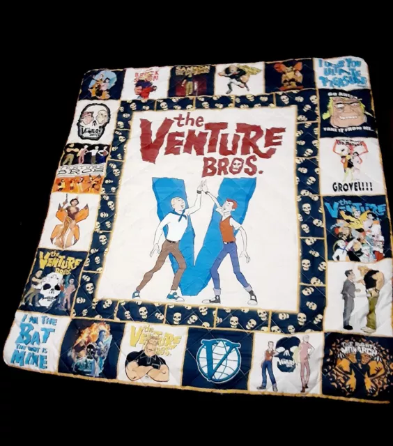 The Venture Bros Animated TV Show Adult Swim Blanket Fleece Sherpa Quilt 53x57 The Venture Bros Animated TV Show Adult Swim Blanket Fleece Sherpa Quilt 53x57