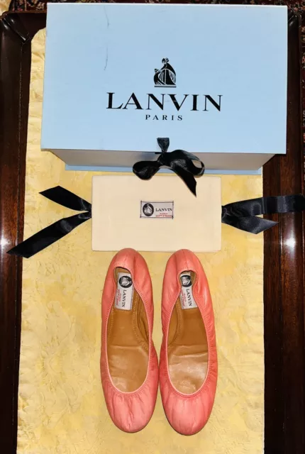 Lanvin Ballet Flats Shoes 37.5 New In Box