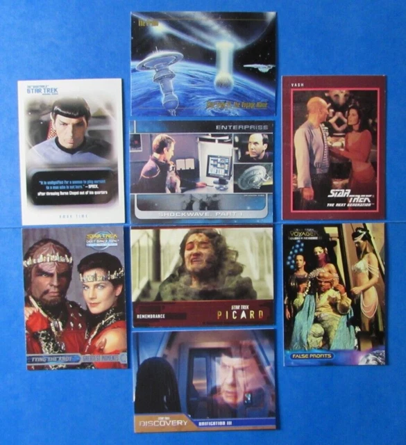 LOT STAR TREK Cards TOS TNG Picard DS9 Voyager ENTERPRISE Discovery ...