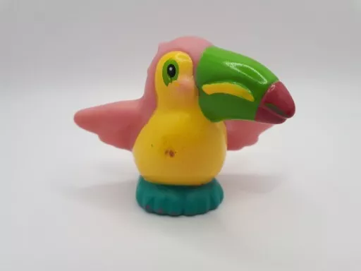 Vintage Fisher-Price Little People Animal Toucan 2" Minifigur - 2002 Mattel Sehr guter Zustand