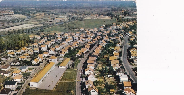 Carte postale postcard 10x15cm EXINCOURT DOUBS vue aérienne