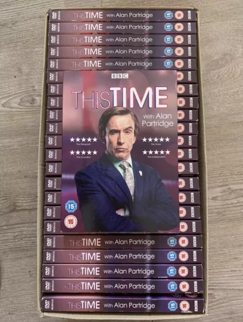 25 × Dvd - Wholesale - Job Lot- This Time With Alan Partridge - Brand New Sealed