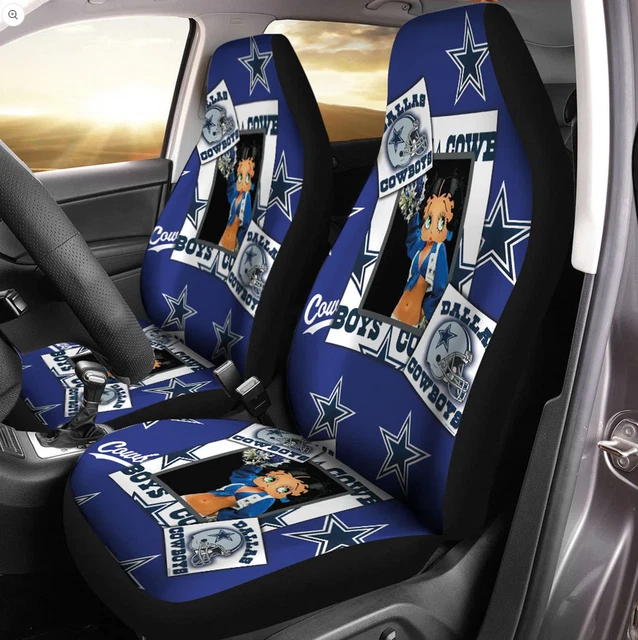Dallas Cowboys Style Betty Boop Car Seat Covers (set of 2)
