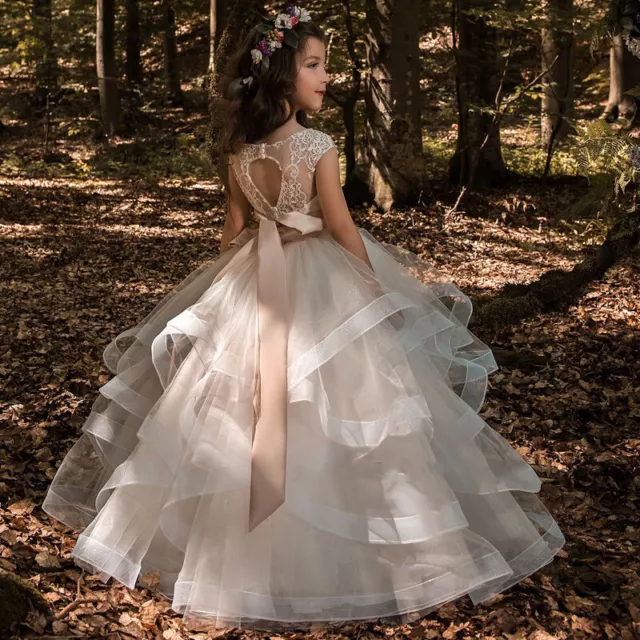 Flower Girl Dresses Pageant Dress Girls First Communion Dresses Kids Prom Dress