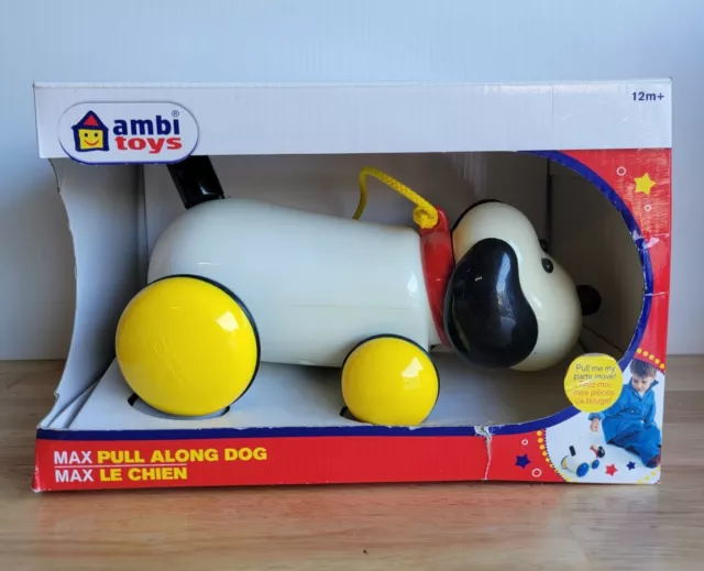 Ambi Toys Max Pull Along Dog Toy 2010 Brand New