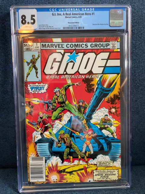 GI Joe, A Real American Hero #1 CGC 8.5 White Pages June,1982
