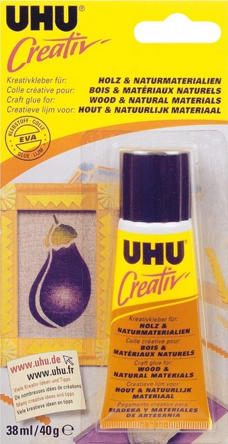 UHU Spezialkleber 38ml für Holz Peddigrohr Splintpeddig Bast Kork Balsa Stroh UHU Spezialkleber 38ml für Holz Peddigrohr Splintpeddig Bast Kork Balsa Stroh