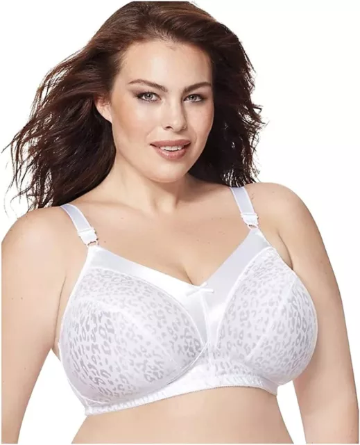 Just My Size Wireless Bra Pack, Full Coverage, Leopard Satin, Wirefree Plus-Size