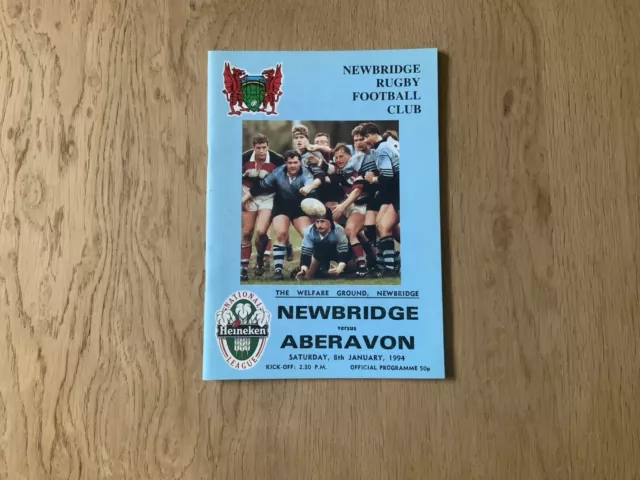 Newbridge RFC v Aberavon RFC - 1993/94 Heineken Welsh League Div One - 8/1/1994