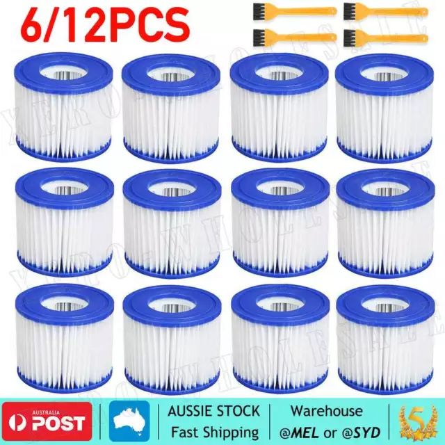 6p/12cs Lay Z Spa Filter Cartridge Size VI 58323 Bestway Replacement Cartridge