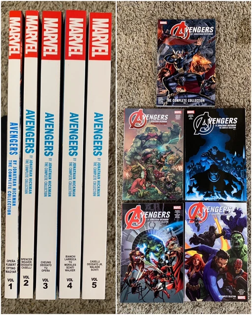 Avengers Hickman Complete Collection TPB Set Vol 1 2 3 4 5  Marvel lot new 33 44