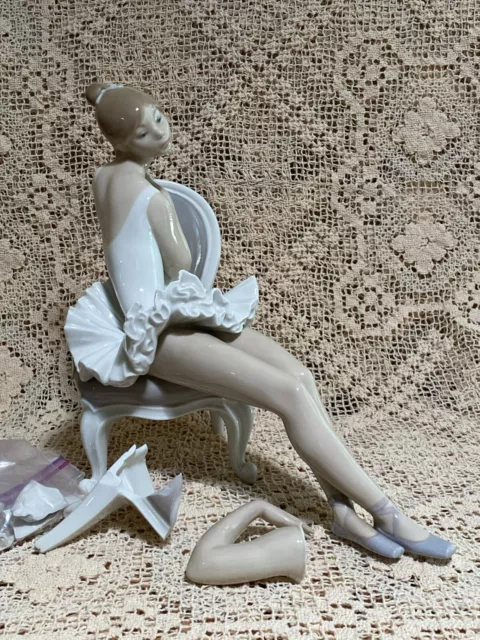 Lladro Ballerina “Classic Dance” Damaged Retired 1985 parts included